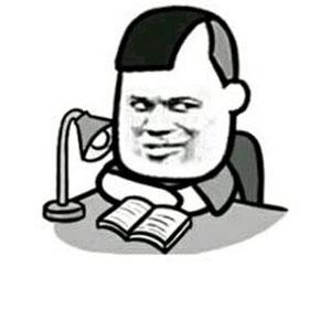 教皇花哥三七分趴桌看书 - 表情包在线制作