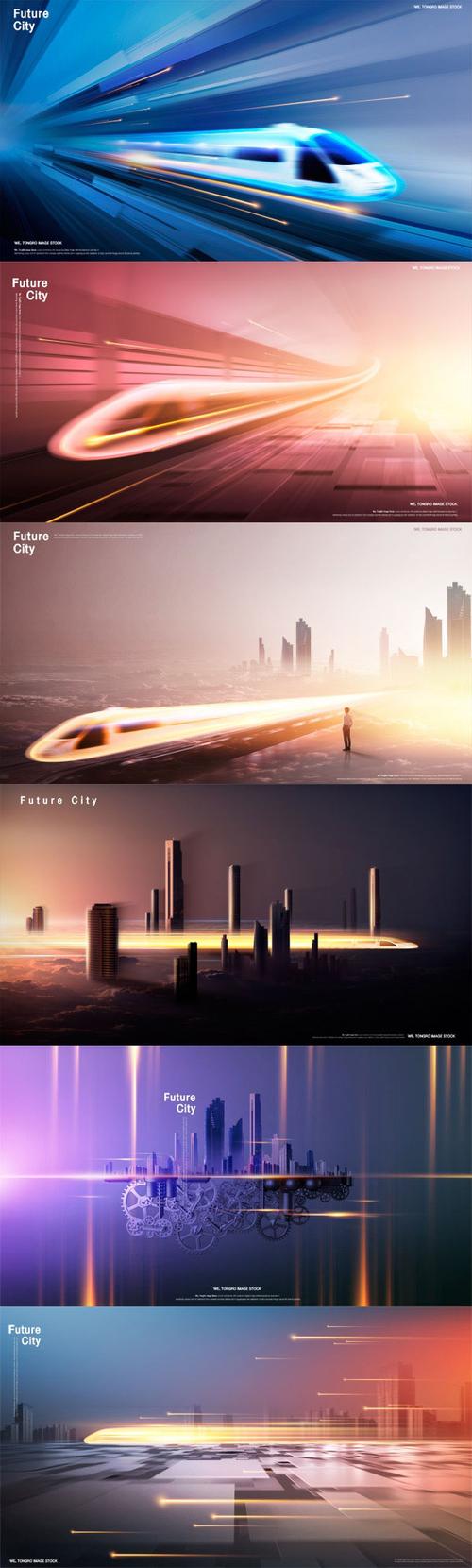 素材分类: 海报传单所需点数:   40 点 关键词: 末来城市海报,现代