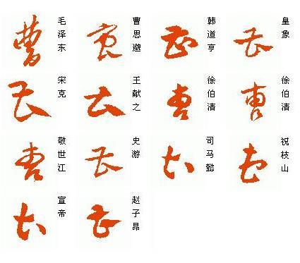 曹字草书怎么草