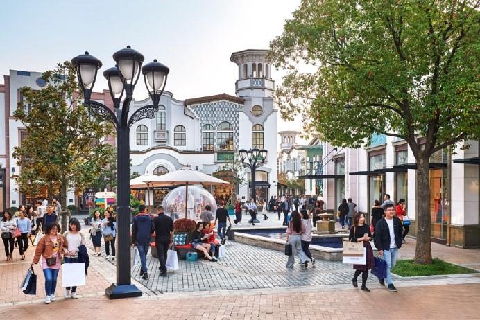 比斯特苏州购物村的欧式街景