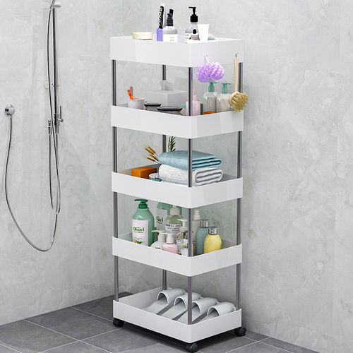 置物架落地卧室厨房小推车卫生间收纳架可移动浴室带轮储物架子