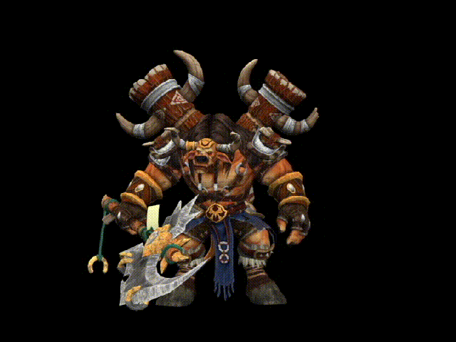 牛头人酋长次世代牛魔王魔兽带动画