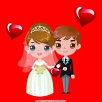 微信头像图片大全 微信情侣头像 红色系列情侣头像一对 动漫红底唯美