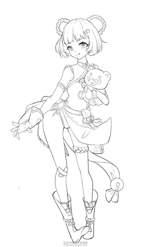 《章节七阶段二— 同人立绘线稿》by rh-213-海底捞