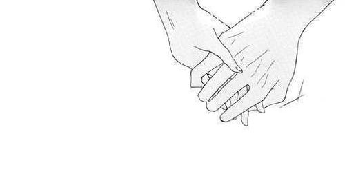 简笔画小男孩手牵手