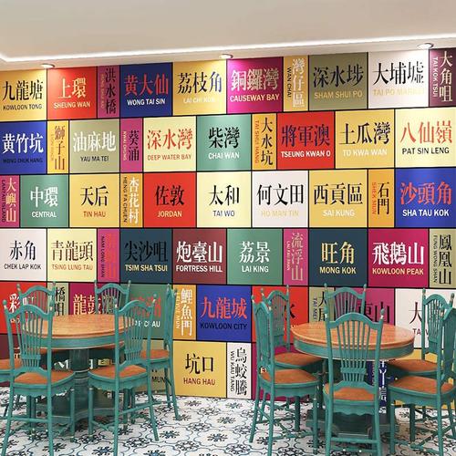 网红重庆建筑地名墙纸洪崖洞拍照打卡背景墙餐饮饭店火锅店壁纸