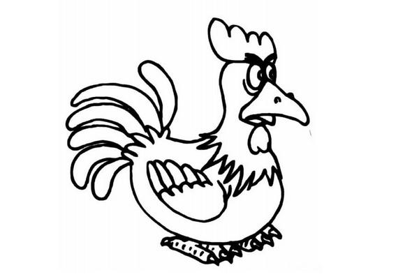 公鸡简笔画