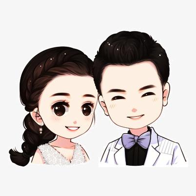 西装婚纱新婚夫妇结婚邀请函边框