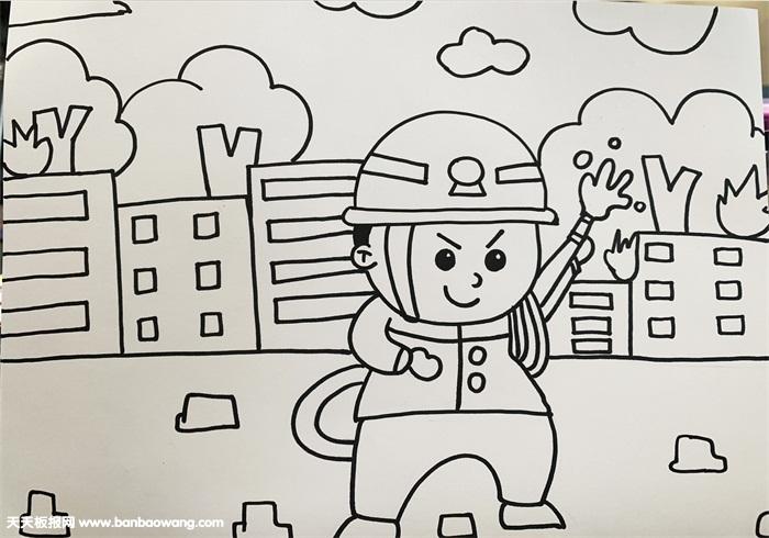 关于安全的画简单漂亮