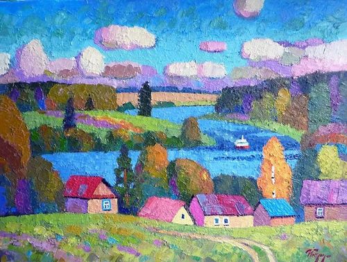 斑斓多彩的风景画,俄罗斯画家伊戈尔·扎格利耶维奇!