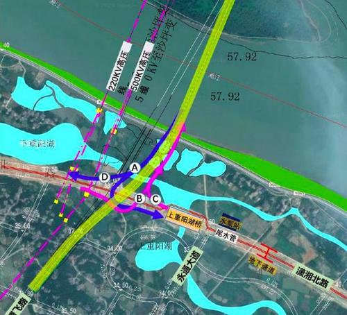 香炉洲大桥的建设将形成书堂大道-香炉洲过江通道-金星大道-枫林路