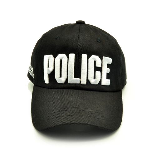 police帽子警察字母棒球帽春夏防晒休闲嘻哈帽 男士遮阳鸭舌帽