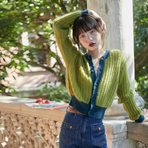 初秋季2021新款森女复古毛衣高冷范气质高级针织开衫