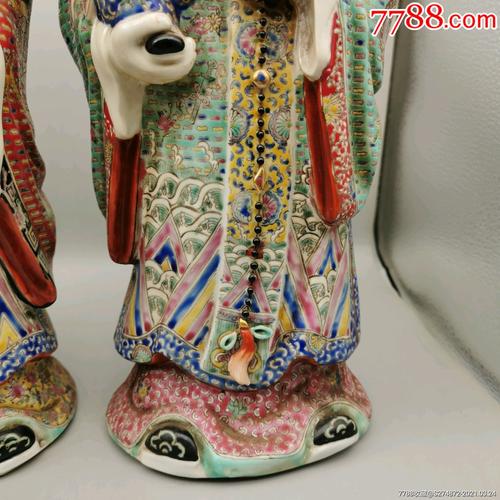 福建会馆游长子造粉彩福禄寿三星瓷塑_雕塑瓷/瓷雕_第8张_7788瓷器