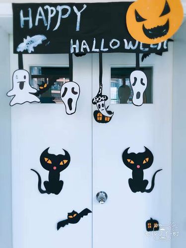 幼儿园门窗环境创设万圣节环创布置来啦——师乐汇