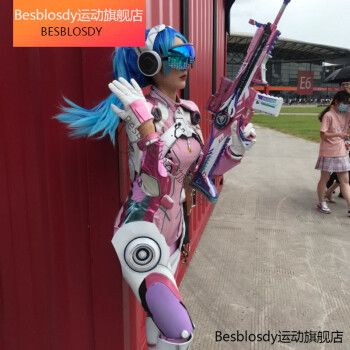 和平精英cos火箭少女,和平精英女角色大长腿 吃鸡假发火箭少女cos假发和平精英假发