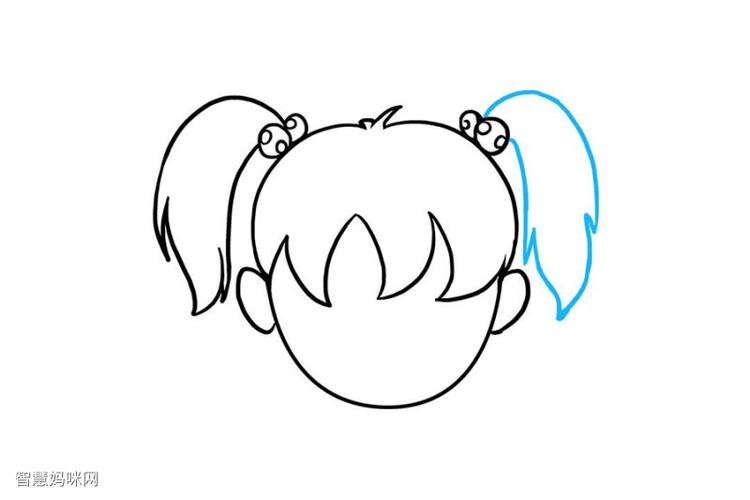 小女孩头发怎么画