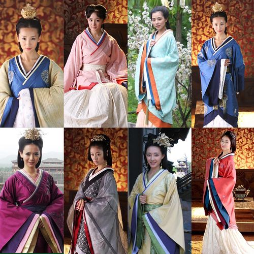 影视古装美人心计同款古装女汉服皇后服曲裾古典舞蹈服拖尾汉服