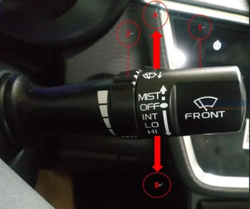 雨刮开关的档位符号和代表意义使用图解