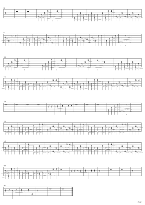 placebo《my sweet prince》吉他谱