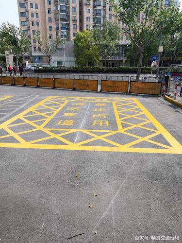 上海消防通道划线 消防车停车位划线