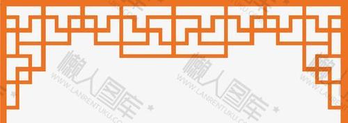 复古中式窗格边框