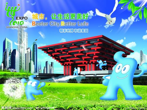 上海世博会博物馆海报(注意正确的英文版主题口号 bettercity better