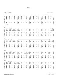 stay-rihanna与mikky ekko钢琴谱文件(五线谱,双手,谱