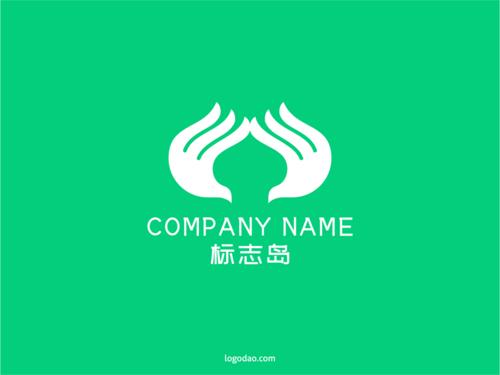 双手爱心图案创意标志logo设计免费下载