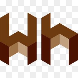 个性空间折叠立体拼接创意字母h