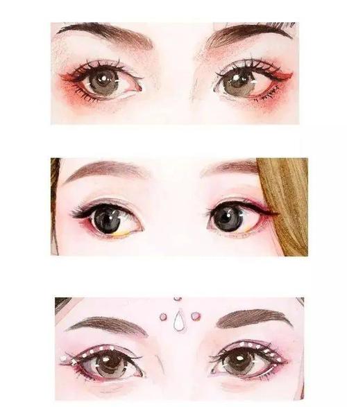 水彩手绘 |古风超级好看眼睛的水彩画法参考,收藏!