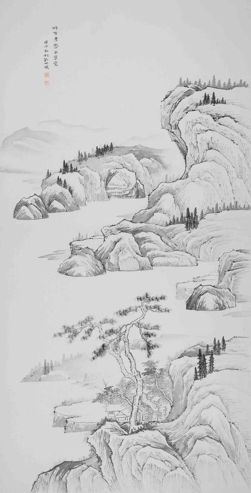 刘明杰山水画展在潍坊郭味蕖美术馆举办