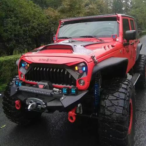 牧马人前杠改装顶火