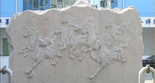 厂家直销石雕动物浮雕 浮雕壁画 室内装饰浮雕 大理石浮雕雕刻