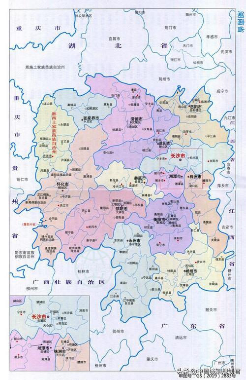 湖南省县市行政区划调整研究分析长株潭都市圈应合并为长沙市