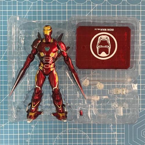 特价漫威手办套装_shf漫威钢铁侠手办摆件mark50纳米套装复仇者联盟4