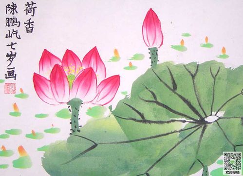 儿童精致国画作品