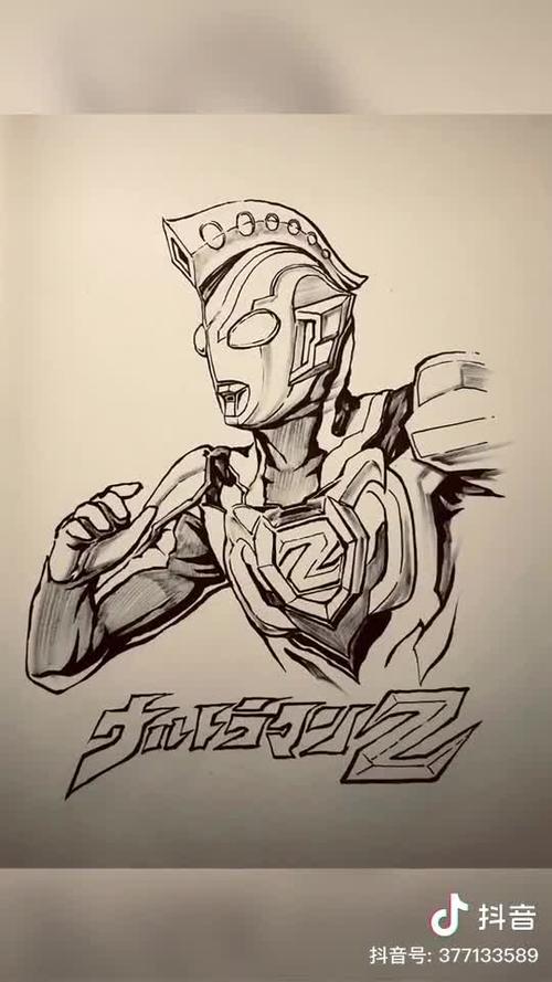 泽塔奥特曼的简笔画