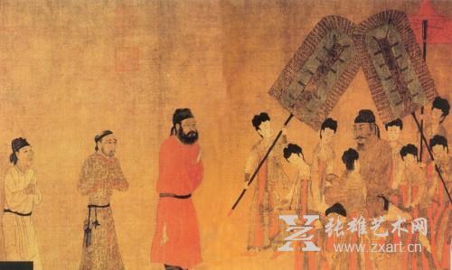 阎立本的《步辇图》局部