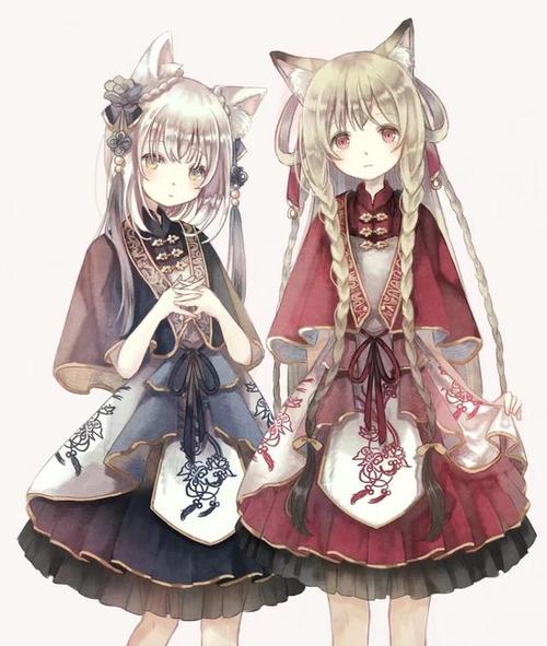 动漫少女猫