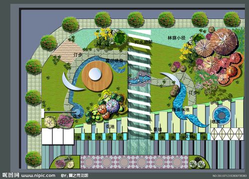 公园平面图素材(合层)图片