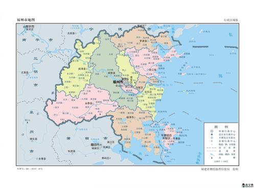 福州地图 福州地图各个区分布