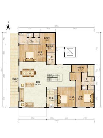 北京壹号院一层下跃!带300多平花园!全新房