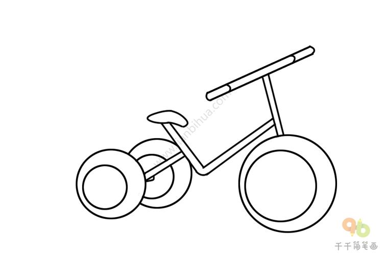 儿童三轮车简笔画画法功能用车简笔画