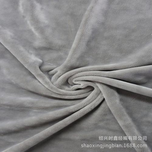 绍兴时鑫经编 保暖内衣面料 银狐绒面料批发