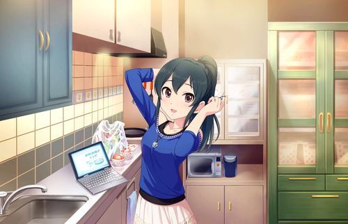 cgss 大石泉 手机游戏 爱马仕 im@s 少女 萌妹 插画 壁纸