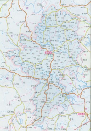 潼南县区划交通地图高清版大地图