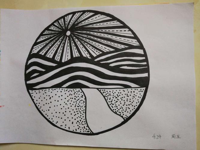 滕州市北辛街道中心小学通盛路校区美术微课堂 二年级下册《点,线,面