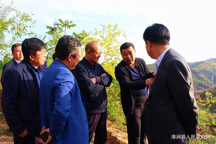 清涧县级四套班子领导调研重点项目