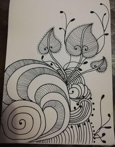 学习中的禅绕画